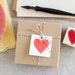 Handcrafted Rubber Stamp - Heart - Great for Love Notes Gift Tags Wedding Crafts Save-the-Dates Scrapbooks Cards and more