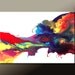 Abstract Art Canvas Painting 36x24 Original Modern Contemporary Wall Art by Destiny Womack - dWo - Birth of the Cosmos