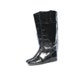 Italian Black Patten Leather CHARLES DAVID Riding Boots size 8.5