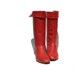 Red Pebbled Italian Leather boots size: 7
