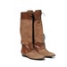 Two Tone Tan Leather Riding Boots size: 10