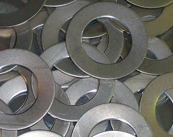Nickel Silver Washers - 22 gauge, stamping blanks, metal blanks
