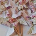 Pinwheel Cupcake Flags - Shabby Ashwell Pink Chic - 12 Fabric Cake Toppers, use for a Baby Shower, Birthday, Celebration, or a party