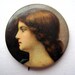 Antique Pinback - Cigarette Premium - Victorian Pretty Ladies