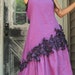 Purple New Mini Petals Dress L