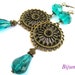 Green earrings dm184