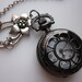 Beautiful Floral Pocket Watch Necklace