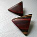 Vintage Wood Post Earrings