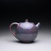 teapot - stoneware pot with lavender blue and shino glazes