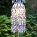Jeweled Blue Violet Petite Waterfall Chandelier