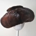 Glamour vintage 50s dark chocolade brown genuine glossy mink beret by Mondaldo's