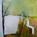 reserved. Large Golden Abstract Landscape, Original mixed media painting on canvas, gallery wrapped