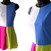 80s Billie Jean King Color Block Tennis Dress XXS XS