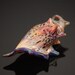 RC Art Glass Lampwork Glass Boro Conch Cone Seashell Pendant Focal Bead Large