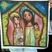 Nativity Night - Print on Fabric from Original Painting ( 20 x 20 inches) by FLOR LARIOS