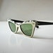 1950's Cat Eye Sunglasses - Mid Century Modern - Ray Ban - Ivory and Black