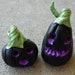 2 Little Grumpkins set of 2 polymer clay pumpkins