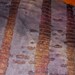 Zombie Holey Ripped Raggedy Distressed R.I.P. Dark Red/Burgundy/Black Fabric BTY