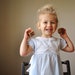 1950s Summer blues Dress, size 12-18 months