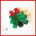 Christmas Tree Hair Clip - A Cute Ribbon Sculpture Christmas Clippie - Winter Hair Bows