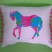 custom horse pillow