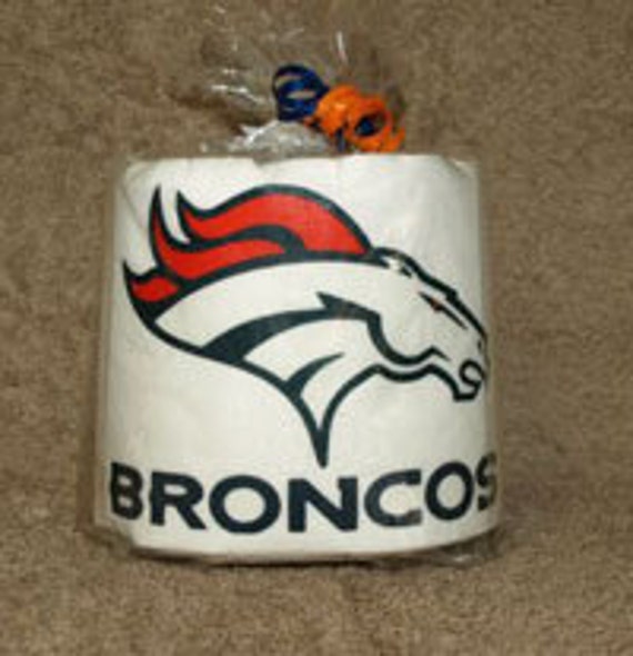 Items similar to Denver Broncos Toilet Paper (heat pressed) on Etsy