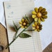 Italian Toleware Hook Yellow Autumn Field Daisy