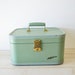 lovely mint green vintage lady baltimore travel case luggage