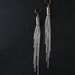 SALE - Cosmic - Silver - Recycled Bullet Chain Fringe Earrings
