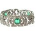 Art Deco Bracelet Mazer Emerald Green Original Vintage 1920s Wedding Jewelry