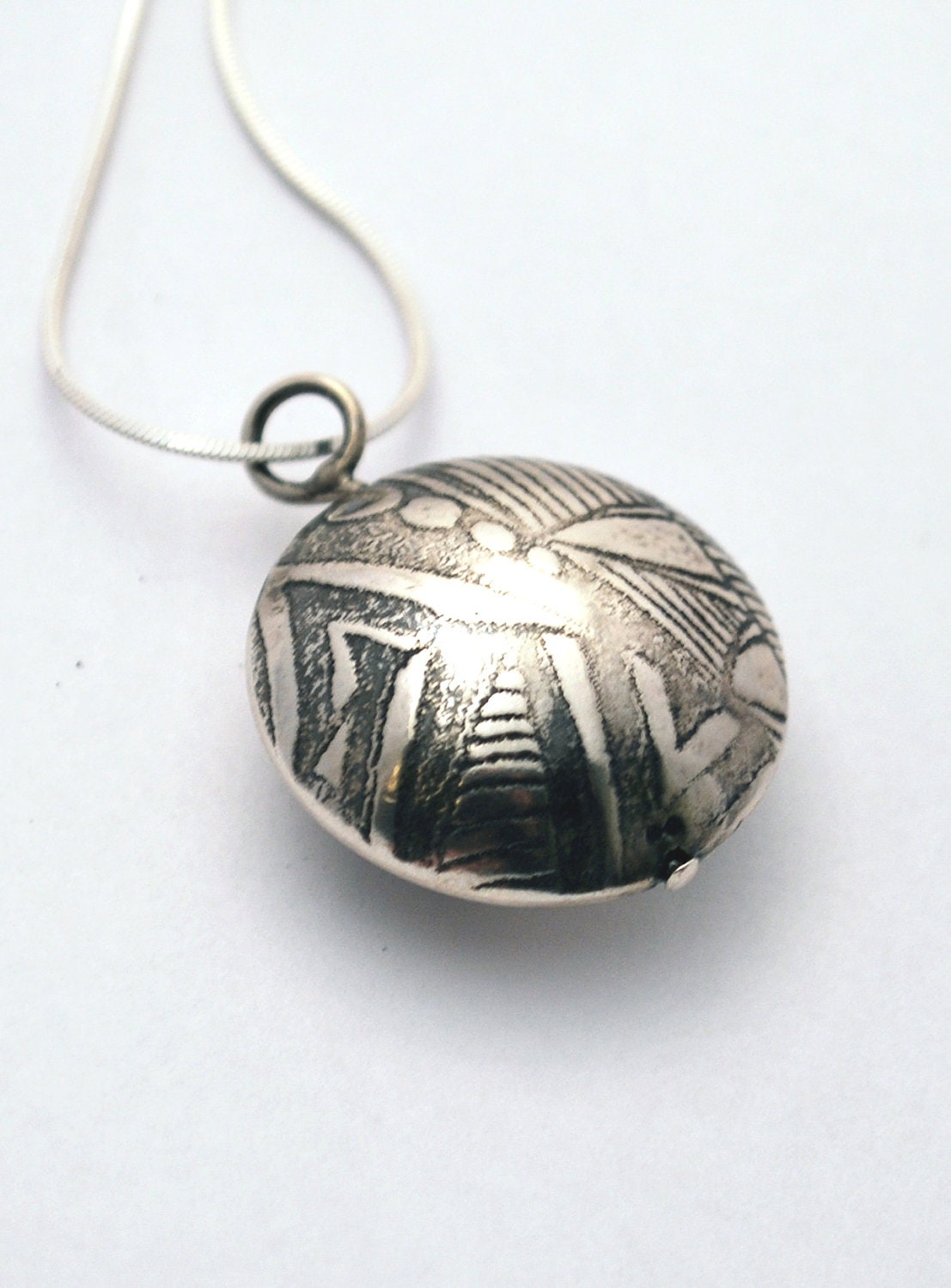 Classic Silver Capsule Pendant