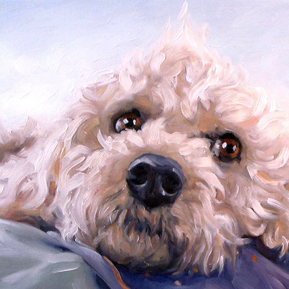 pet portrait oil painting