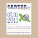 RESERVED for Laurie - NOTES: turtle announcement and boat announcement, 11x14