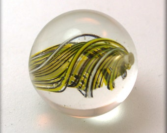Seymour Marble Bead inYellow Black and white