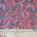 CANTERBURY MANOR Print Cotton FABRIC, Lavender, Teal and Pink Crewel Flower Design 1.7 Yards, Never Used, Hoffman Intl