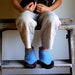 Kids Eco Friendly Shoes, Leather Soles, Made in the USA, kids size 7.5, Reach the Sky