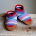 Felt Wool Kids Shoes, Eco-friendly & Handmade, size 9.5, Confetti