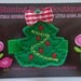 Felt Hair Clips - Baby Girl Hair Accessories - Green Embroidered Boutique Felt 'Christmas Tree' Hair Clippie For Girls