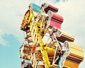 Carnival Photography, Kids Room Decor, White Clouds, Rainbow Colours, fpoe, Yellow, Red, Blue, Toronto Photo, CNE, Summertime - The Zipper Carnival Photography, Kids Room Decor, White Clouds, Rainbow Colours, fpoe, Yellow, Red, Blue, Toronto Photo, CNE, Summertime - The Zipper