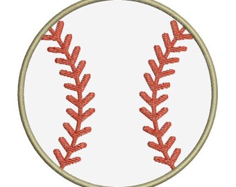 Baseball Applique II Machine Embroidery Designs 4x4 & 5x7 Instant Download Sale