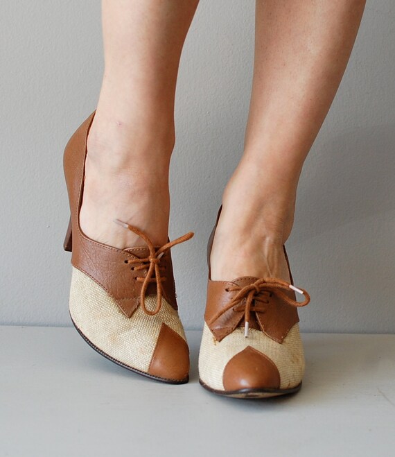 heeled oxford shoes