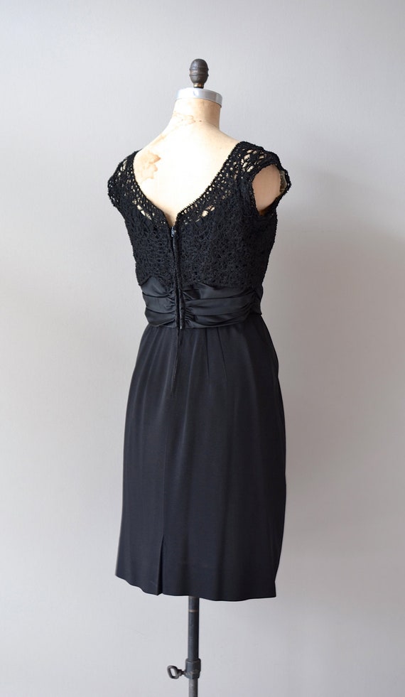 vintage 50s dress / black 1950s dress / A Little More Rhythm