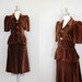 1940s dress / vintage 40s dress / velvet / Play the Part dress