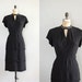 1940s dress / rayon 40s dress / Set the Stage