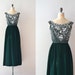 1950s dress / velvet 50s dress / Winter Pageantry