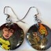 Gambit and Rogue Upcycled earrings