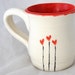 Little Girl Red Heart Flower Coffee Mug by SAMOS