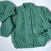 ON SALE Knit Winter Baby Set 3 to 6 Months Wool Yarn