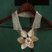 create your own garden - crochet lace necklace - ooak