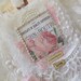 Shabby Rose Bridal Gift Tag with Vintage Bridal Lace